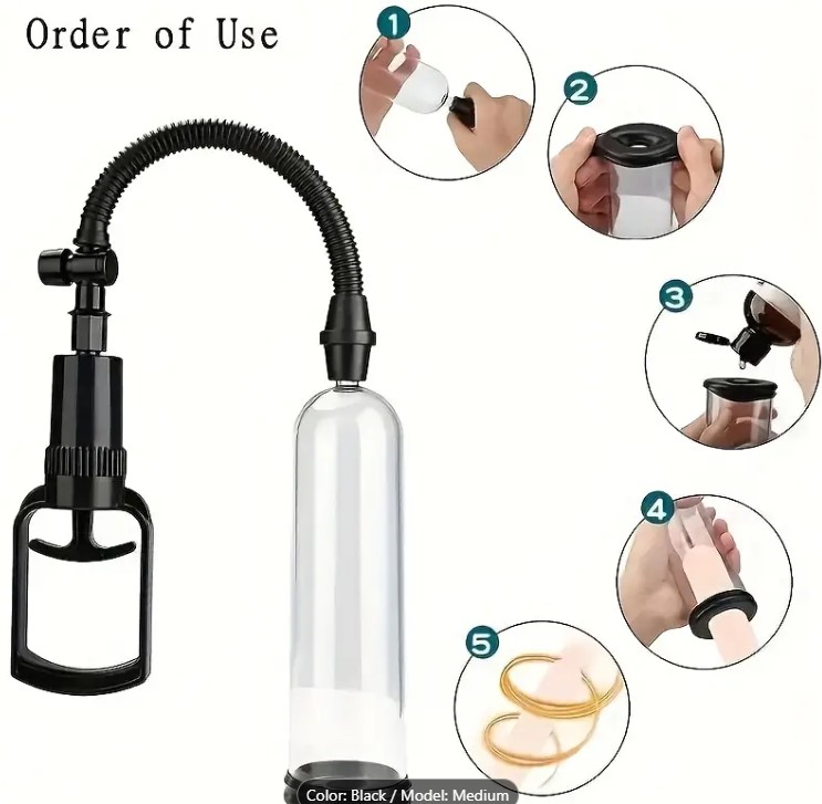 HAIMAITONG Pompa Penis Alat Terapi Vitalitas Pembesar Pria