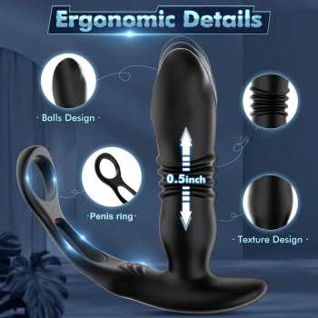 HESEEK HE12 Vibrator Sex Toys USB Charging Bluetooth App Maju Mundur