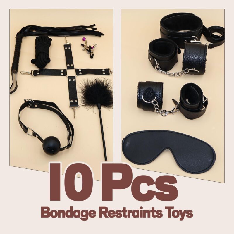 iSHINE BD15 Set 10 PCS Aksesoris Alat Bondage BDSM