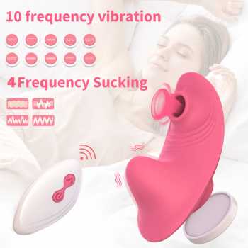 IUOUI IU10 Mainan Seks Vibrator Vakum Dildo USB Charger Remote