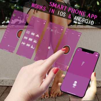 Lesparty LS10 Vibrator Sex Toys Smartphone Bluetooth Connect App Dildo - Gambar 3