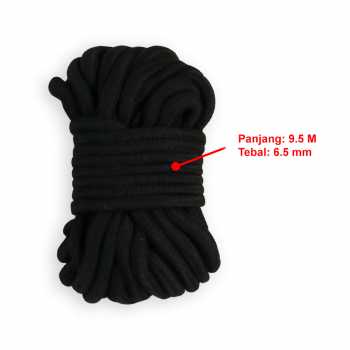BLACKWOLF PCT7 Tali Pengikat Kaki Tangan BDSM Bondage Rope 9.5M - Gambar 3