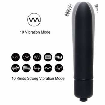 Jinle J-010 Bullet Fidget Vibrator Pijat Tubuh Elektrik 10 Vibration