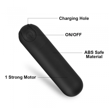 BXA DD23 Bullet Vibrator Mini Alat Pijat Tubuh Elektrik USB Waterproof