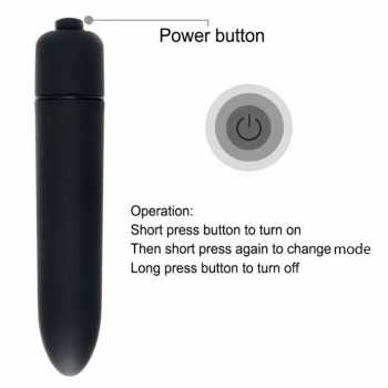 Jinle J-010 Bullet Fidget Vibrator Pijat Tubuh Elektrik 10 Vibration