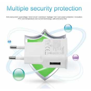 USBO U90EWE Travel Adaptor USB Charger 5V 2.0A for Smartphone