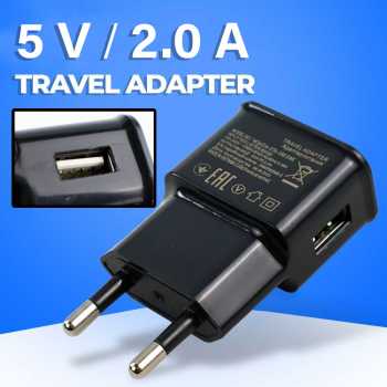 USBO U90EWE Travel Adaptor USB Charger 5V 2.0A for Smartphone