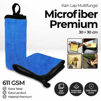 Xinyuan Kain Lap Microfiber Premium Mobil Multifungsi 611 GSM 30x30cm
