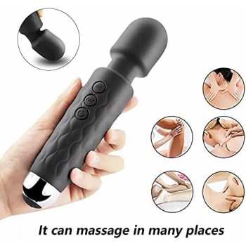 XMPQ G200 Alat Pijat Tubuh Elektrik Powerful Vibrator Magic Wand 21 Mode