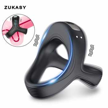 ZUKASY SJH11 Ring Vibrator Penahan Ejakulasi Dini Pria